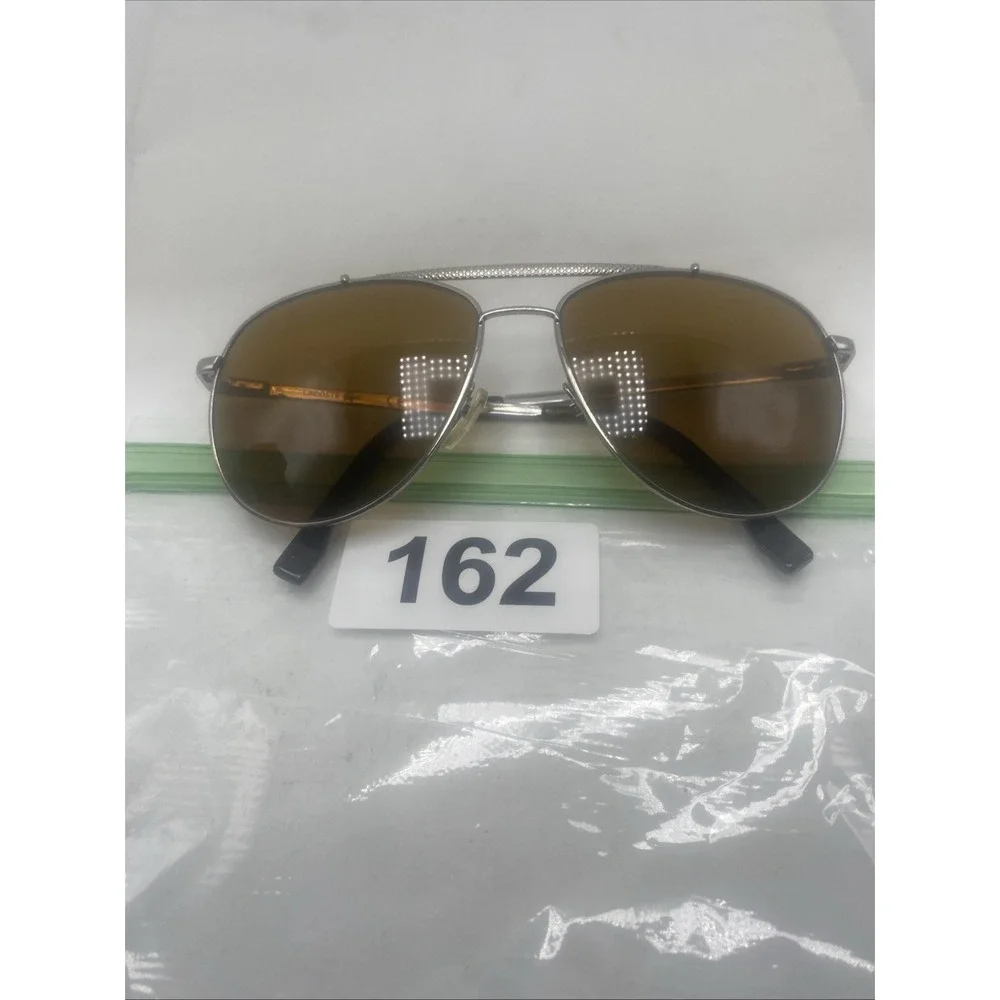 Lacoste Sunglasses FRAMES ONLY L177S 033 Aviator 57-15-140 Silver Brown 162
